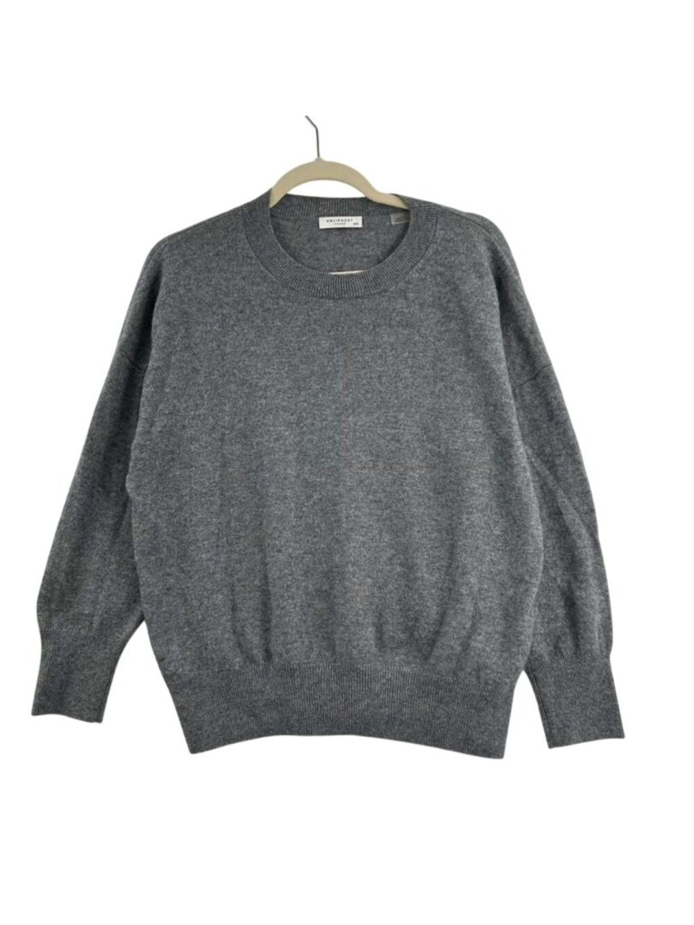 Equipment Femme Sweater Women's Size Medium Gray Crewneck 100% Cashmere Knit
